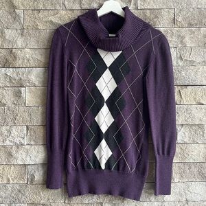 MEXX argyle turtleneck sweater